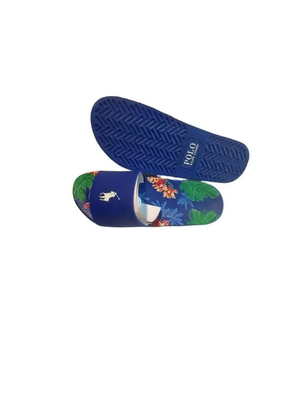 Polo Ralph Lauren Men's Floral Tropical Polo Pony Slide Sandals